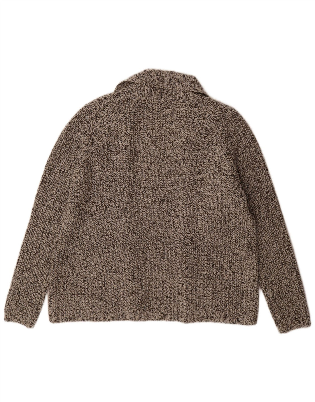 Marks & Spencer Womens Open Cardigan Sweater UK 16 Large Grey Flecked