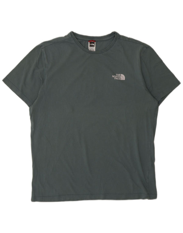 THE NORTH FACE Herre T-Shirt Top Stor Grøn Bomuld