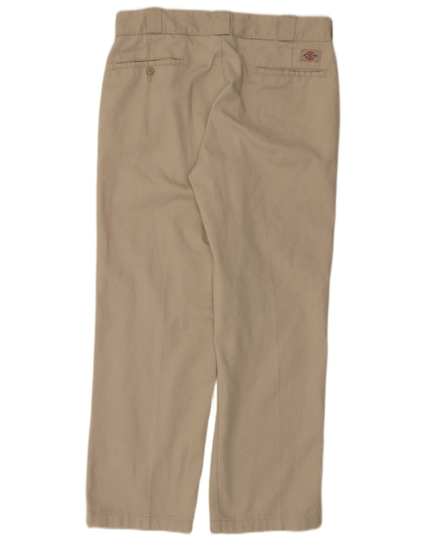 DICKIES Straight Chino Bukser til mænd W34 L30 Beige Polyester