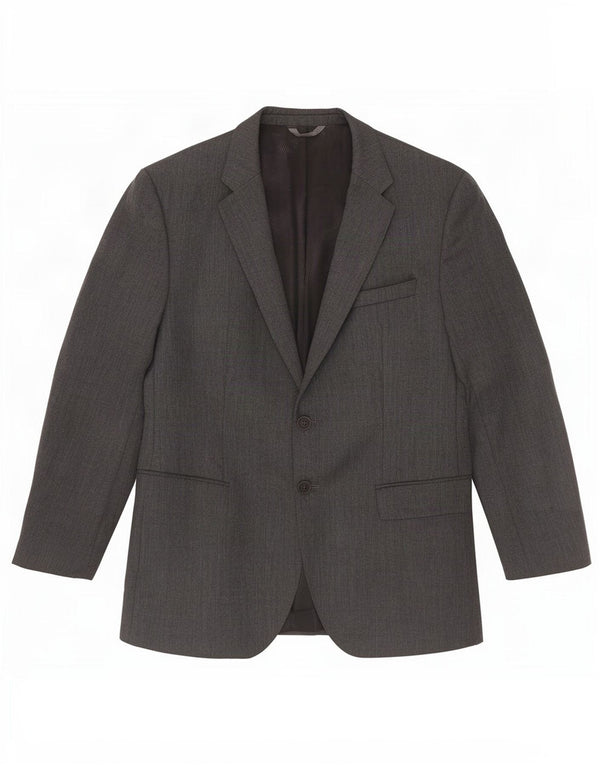 Hugo Boss Herre 2-knaps blazerjakke EU 52 XL Grå Virgin Wool