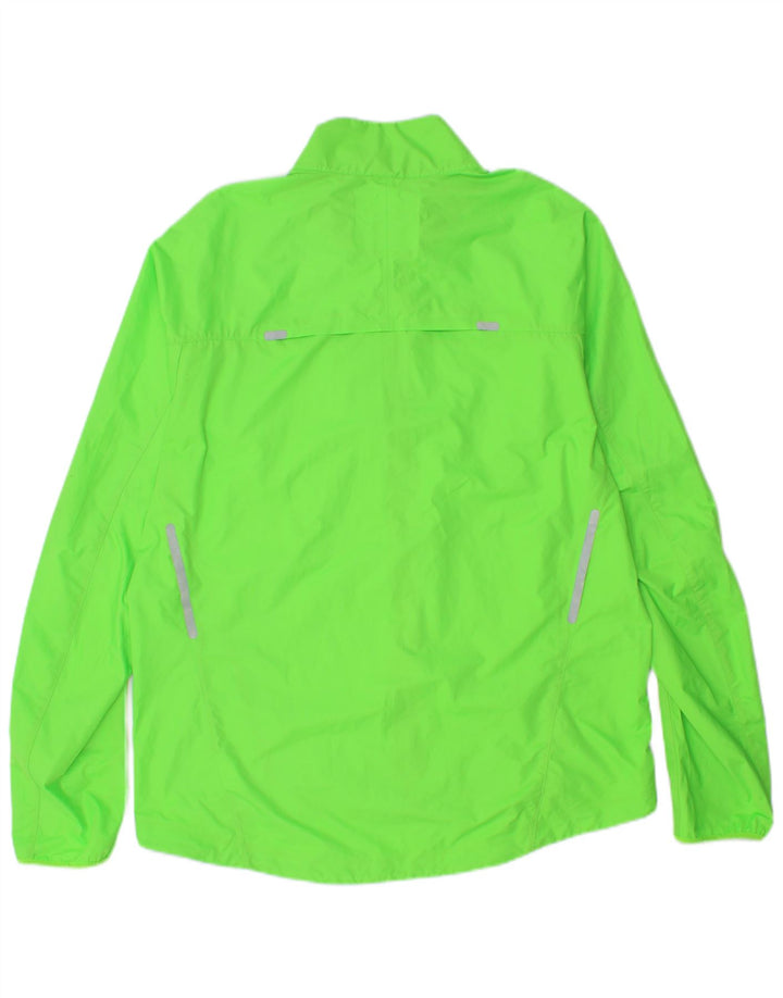NIKE Mens Storm-Fit Rain Jacket UK 42/44 Large Green Polyester