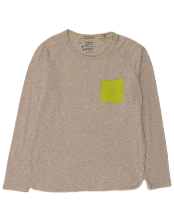 Scotch & Soda Sweatshirt til mænd XL Grå Flecked Bomuld