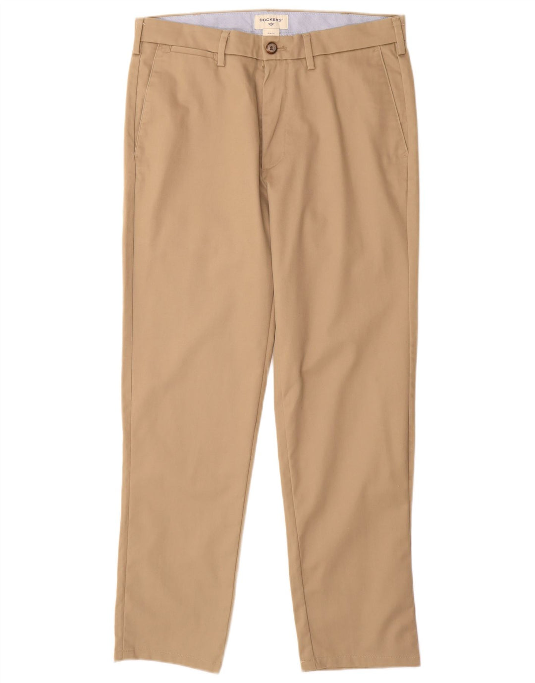 DOCKERS Slim Fit Chinobukser til mænd W32 L30 Beige bomuld