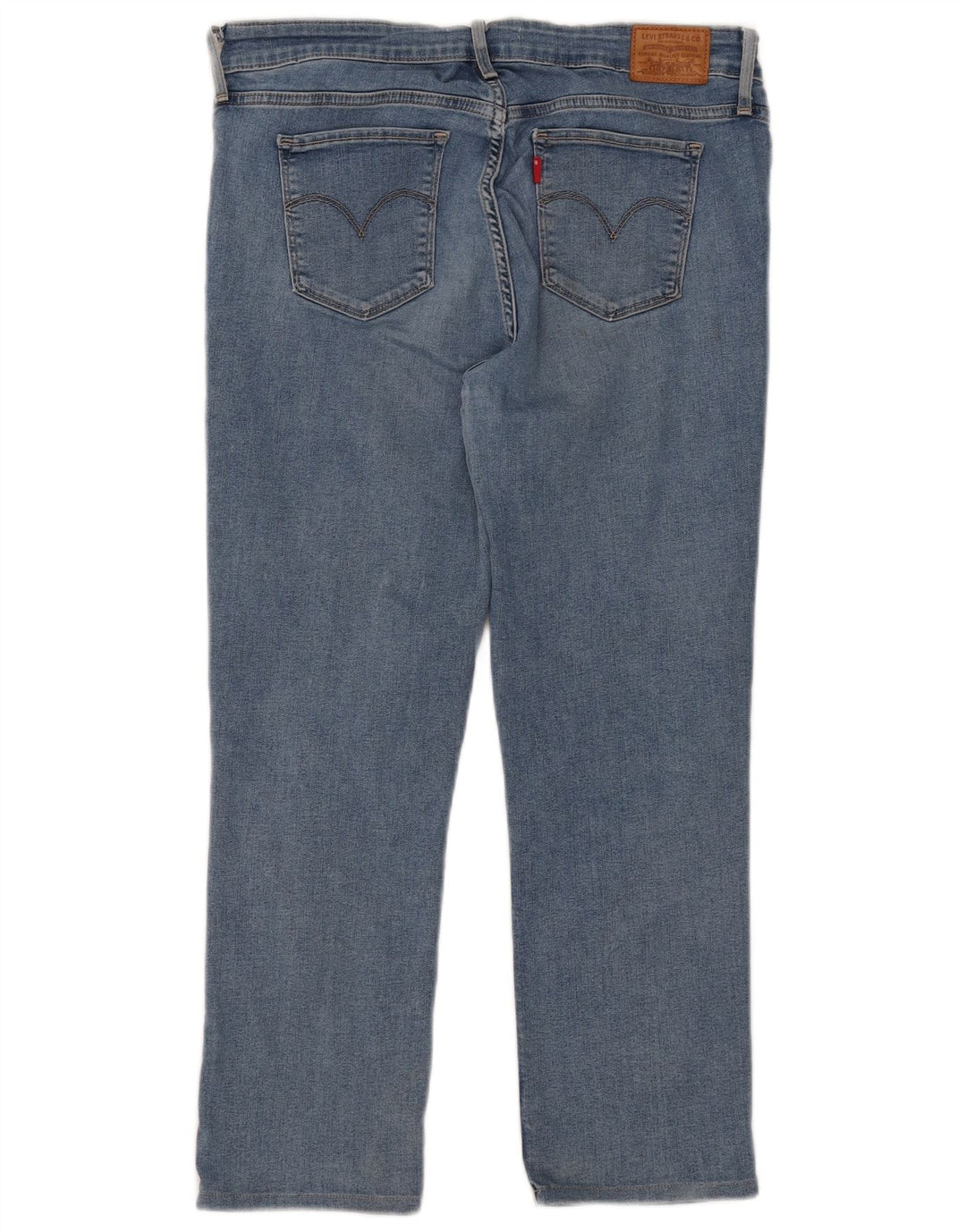 Levi's Dame 712 Crop Slim Jeans W31 L25 Blå Bomuld