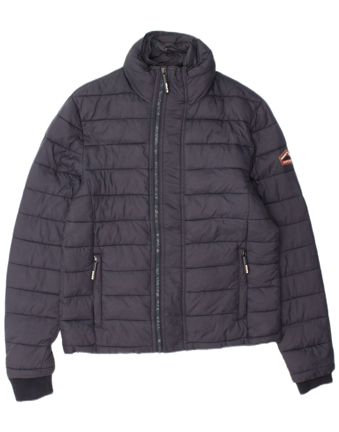 SUPERDRY Polstret Herrejakke UK 38 Medium Navy Blue Nylon