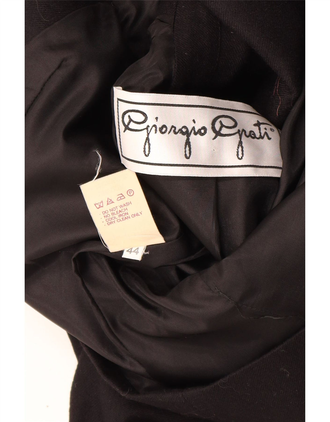 Giorgio Grati Dame 2-knaps blazerjakke IT 44 Medium Sort Uld