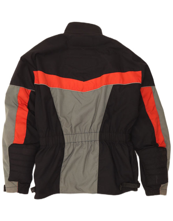 Vintage Herre Racer Jacket UK 40 Large Black Colourblock