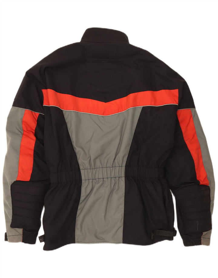 Vintage Herre Racer Jacket UK 40 Large Black Colourblock
