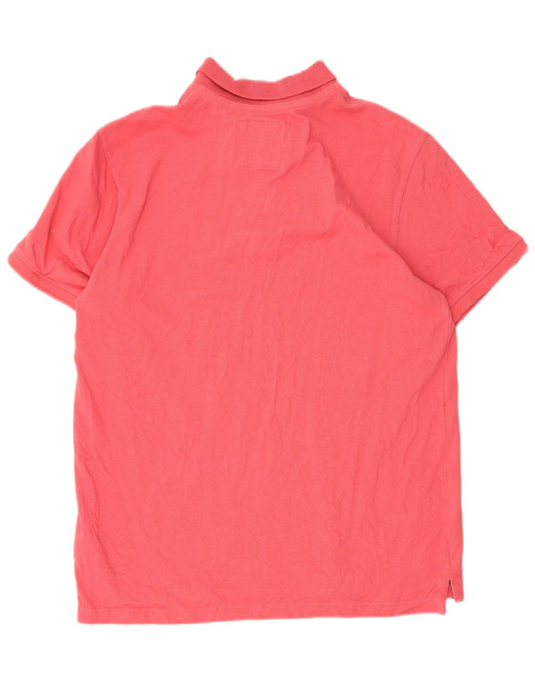 Besætningstøj Herre poloshirt Stor Pink Bomuld