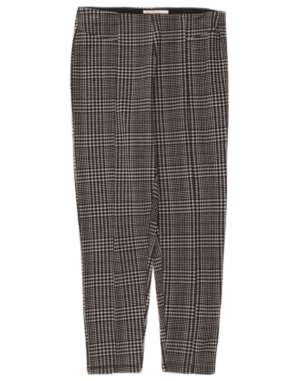 Zara Girls Slim Casual Bukser 11-12 år W24 L21 Grå ternet polyester