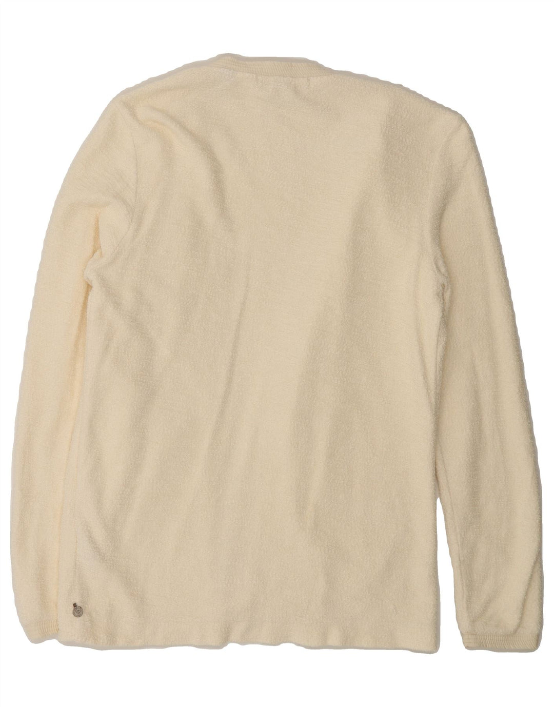 SCOTCH & SODA Womens Open Cardigan Sweater UK 12 Medium Off White Cotton Vintage Scotch & Soda and Second-Hand Scotch & Soda from Messina Hembry 