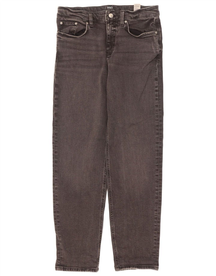 Marks & Spencer Dame-tilspidsede jeans UK 12 Medium W30 L30 Grå Bomuld