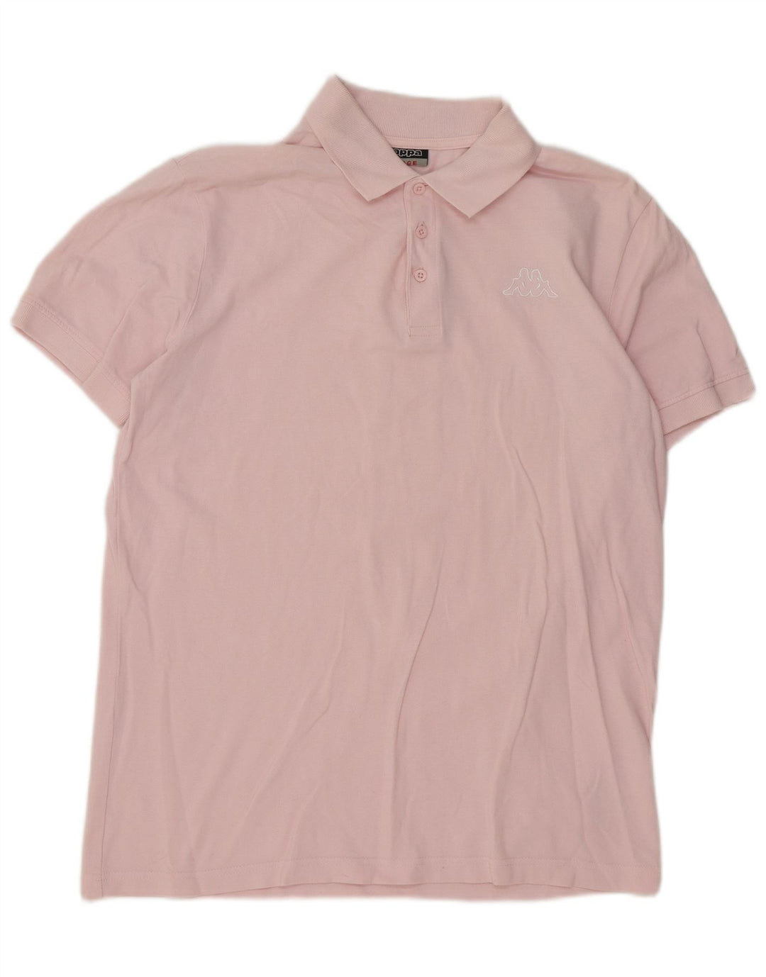 KAPPA Mens Polo Shirt Large Pink Cotton