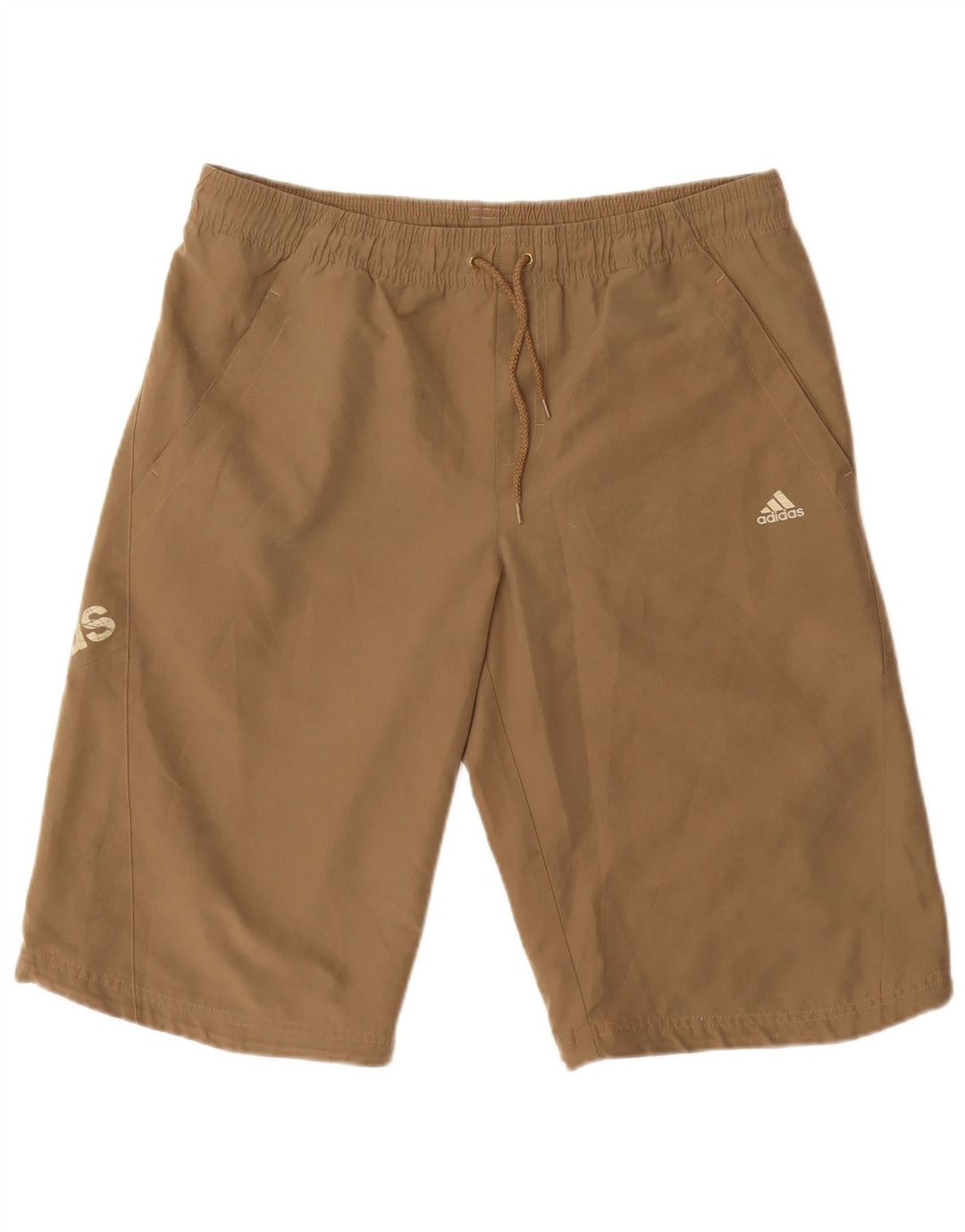 Adidas grafiske sportsshorts til mænd mellem brun polyester