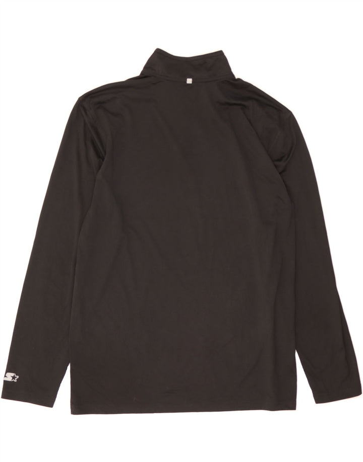 STARTER Mens Zip Neck Pullover Tracksuit Top UK 38/40 Medium Black Vintage Starter and Second-Hand Starter from Messina Hembry 