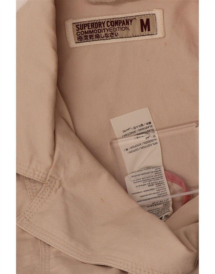 Superdry Trench Coat til kvinder UK 14 Medium Beige Bomuld