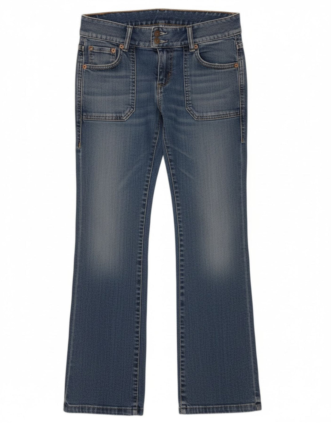 Diesel Dame Bootcut Jeans W29 L31 Blå Bomuld