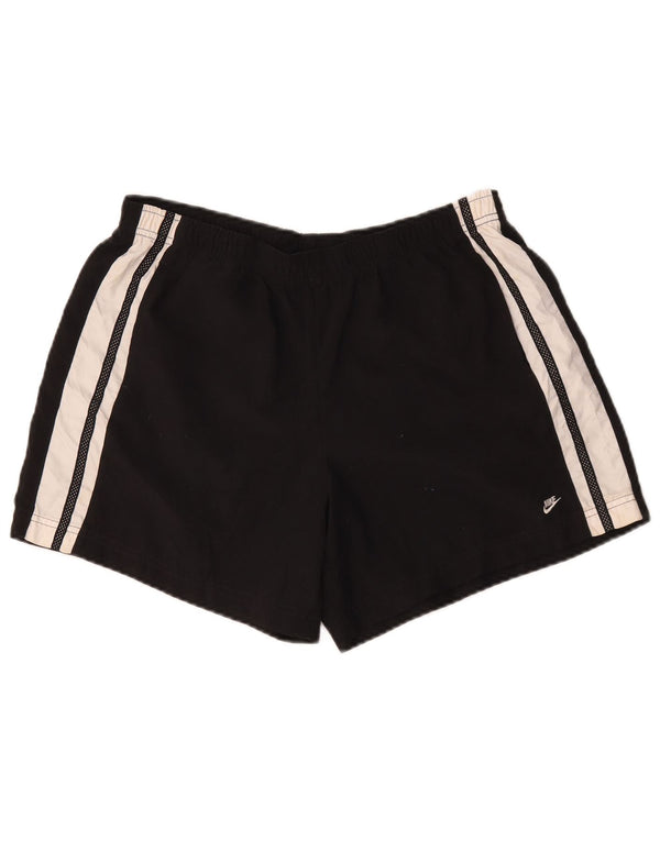 Nike sportsshorts til kvinder US 12/14 Large Black Colourblock Polyester