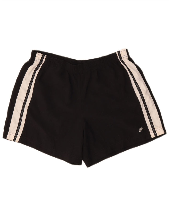 Nike sportsshorts til kvinder US 12/14 Large Black Colourblock Polyester