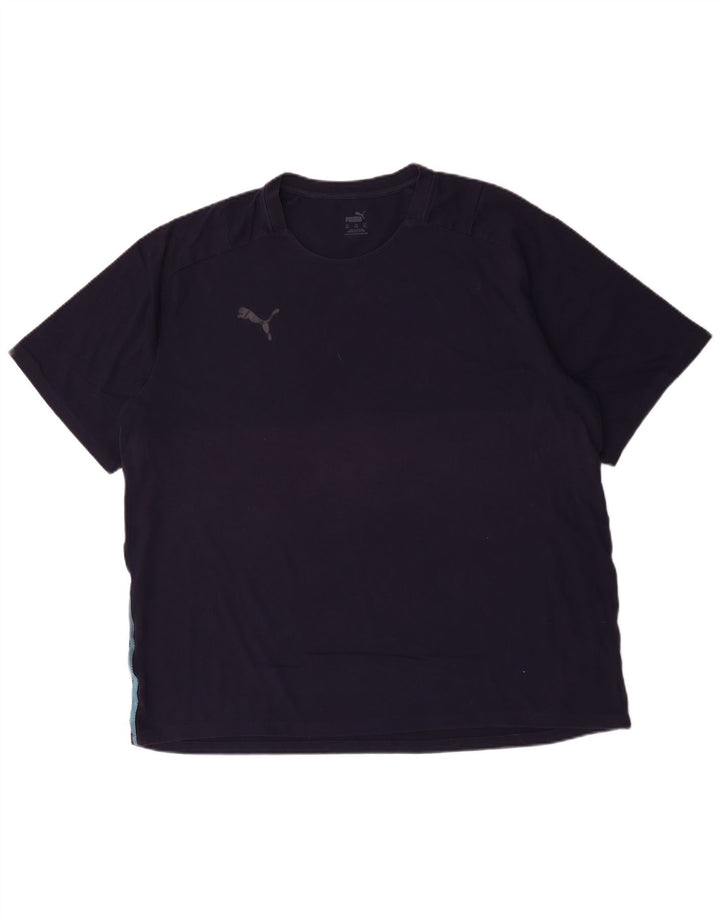 Puma herre T-shirt top 3XL marineblå bomuld