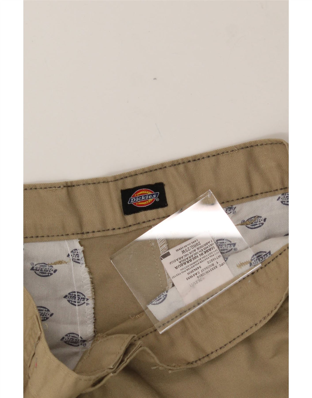 DICKIES Boys Chino Shorts 15-16 Years W29  Beige Cotton Vintage Dickies and Second-Hand Dickies from Messina Hembry 