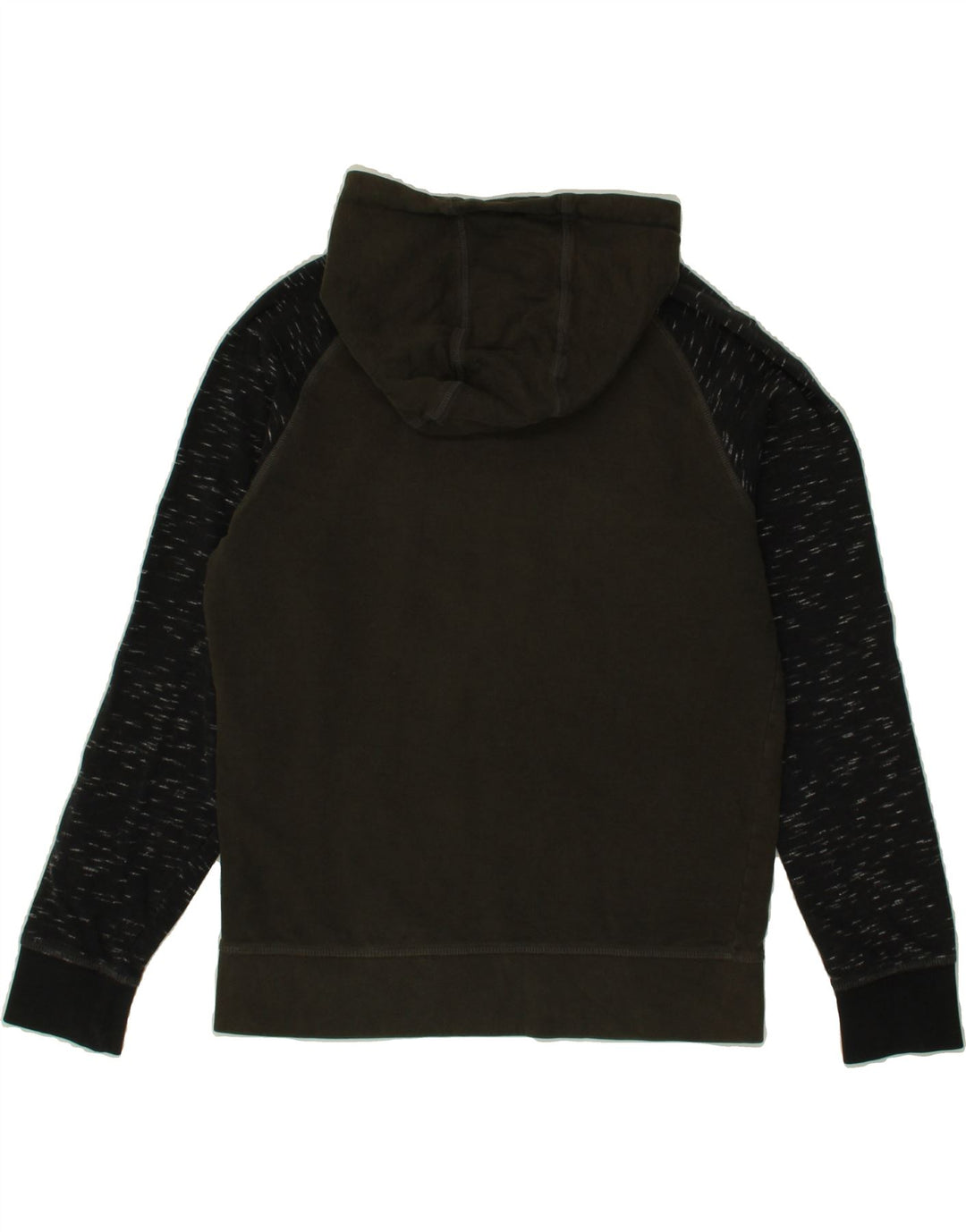 JACK & JONES Mens Core Graphic Hoodie Jumper Small Green Colourblock Vintage Jack & Jones and Second-Hand Jack & Jones from Messina Hembry 