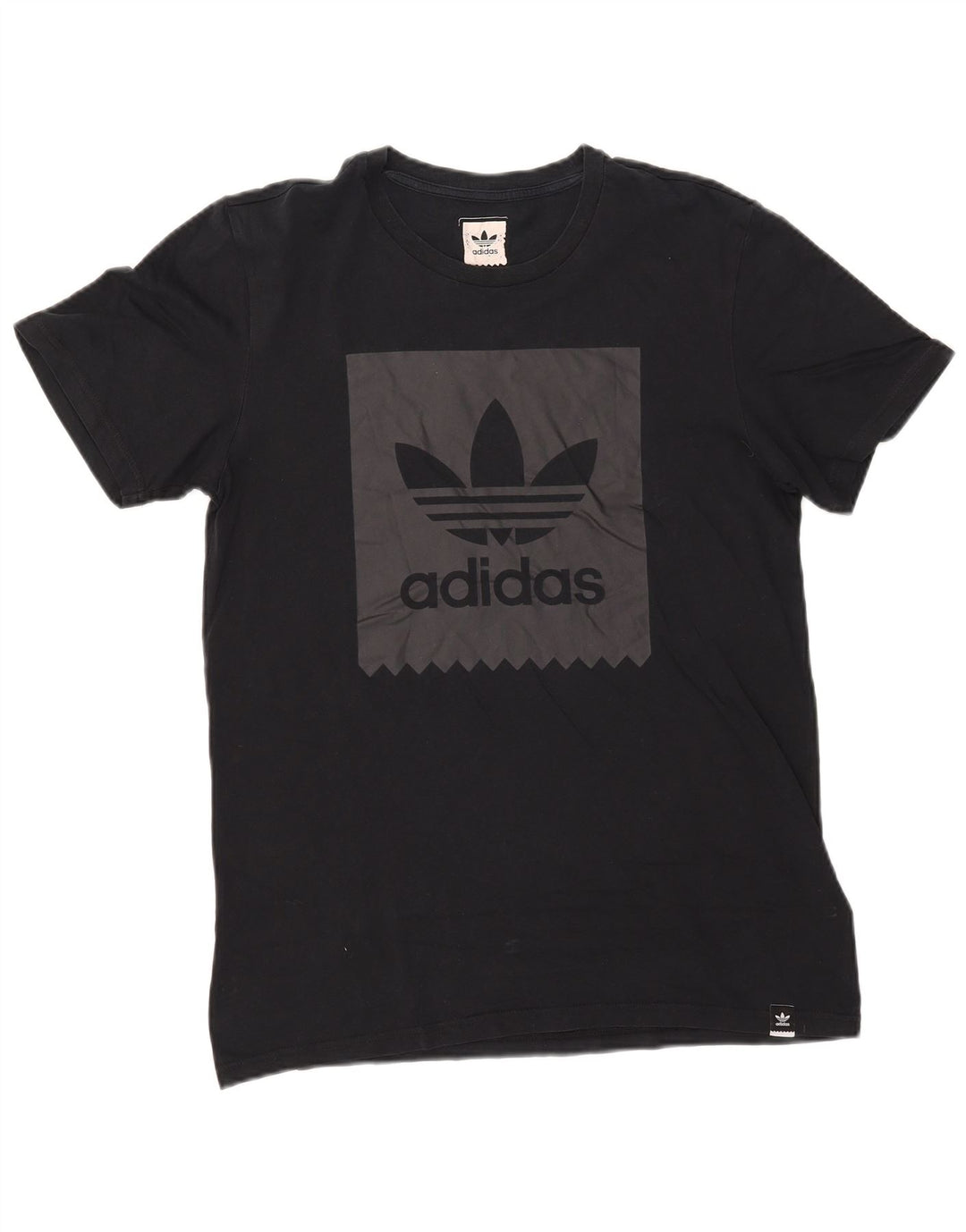 Adidas Herre grafisk T-shirt Top Medium Marineblå Bomuld