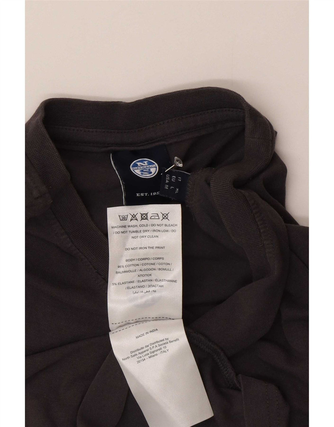 North Sails Herre poloshirt XL Grå Bomuld