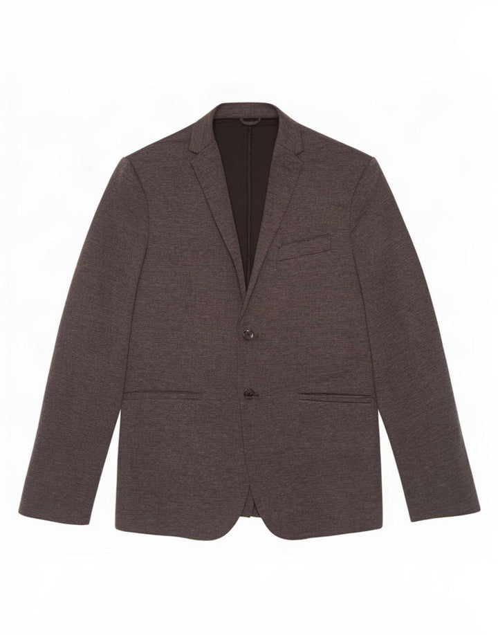 Zara Herre 2-knaps blazerjakke UK 42 XL Grå Polyester