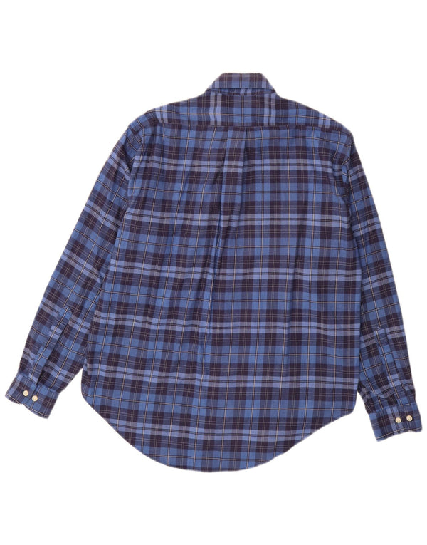 MC Kenzy Herre Flanelskjorte Medium Blue Ternet Bomuld