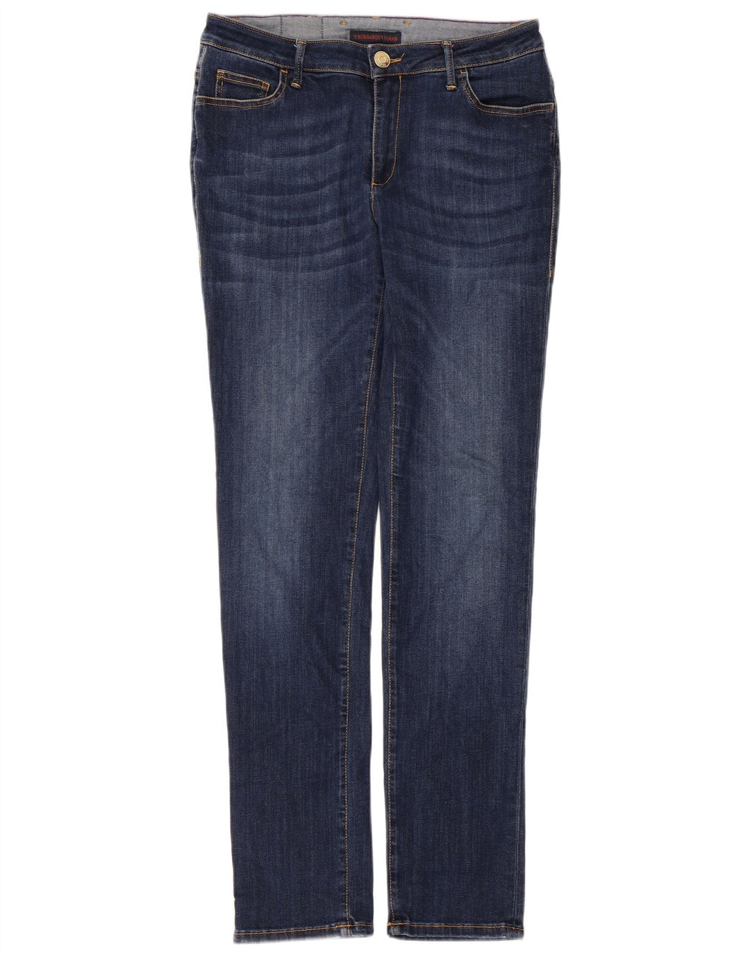 Trussardi Dame Slim Jeans IT 43 Medium W29 L30 Blå