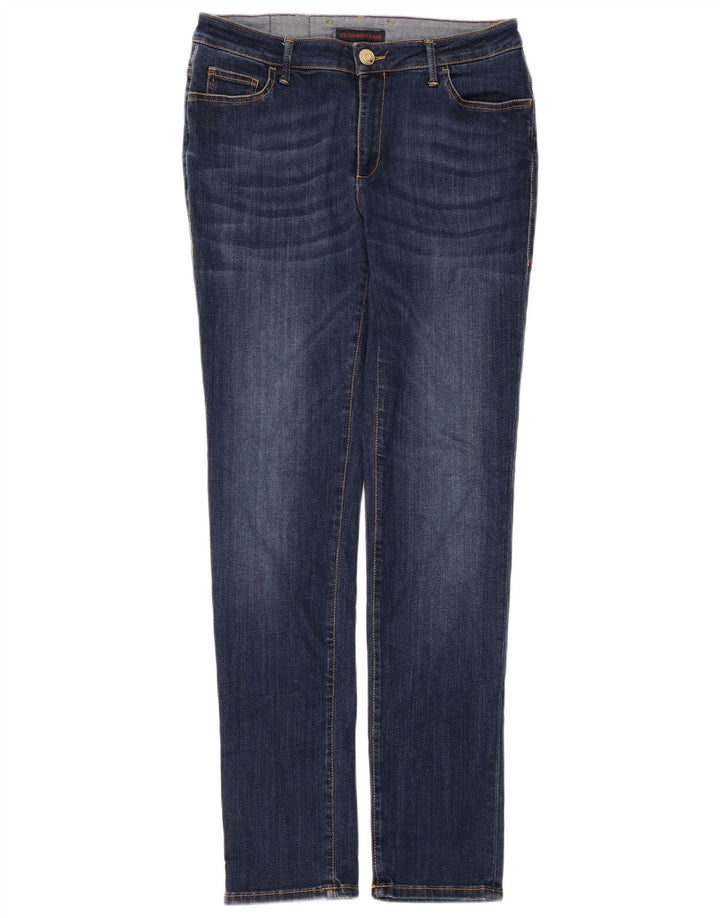 Trussardi Dame Slim Jeans IT 43 Medium W29 L30 Blå