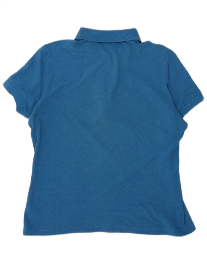 Lacoste Dame Polo Shirt Størrelse 46 XL Blå Bomuld