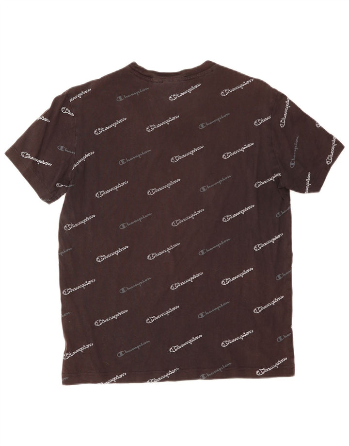 CHAMPION Herre Grafisk T-Shirt Top Lille Sort