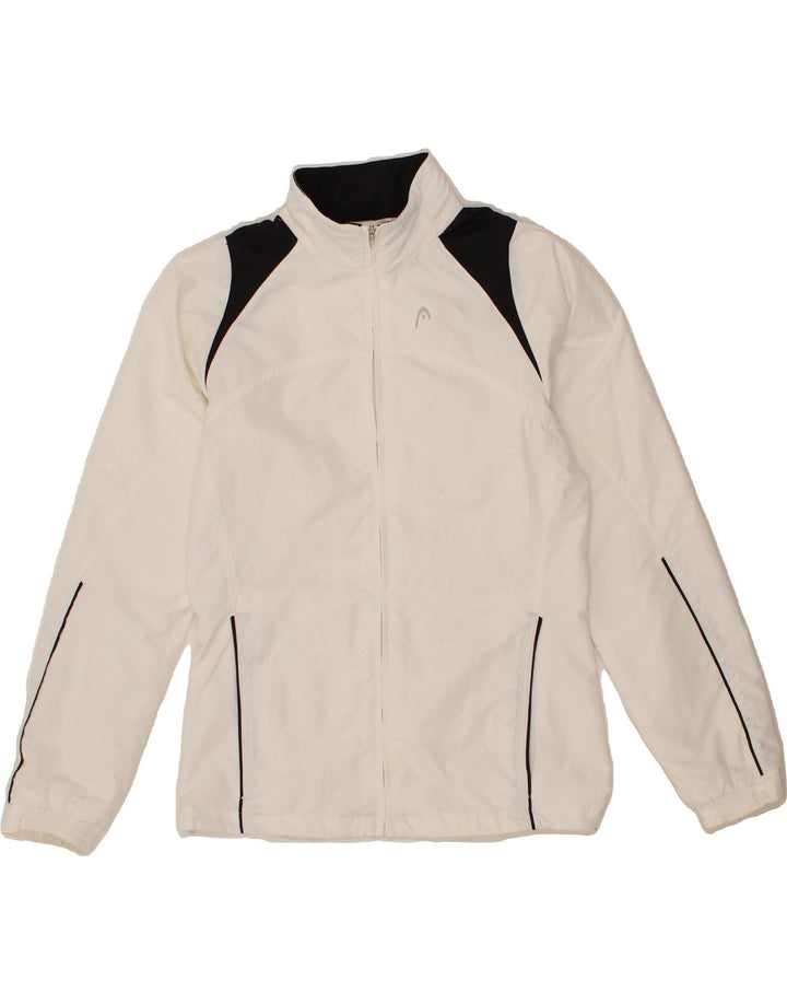 HEAD Mens Tracksuit Top Jacket UK 36 Small White Colourblock Polyester Vintage HEAD and Second-Hand HEAD from Messina Hembry 