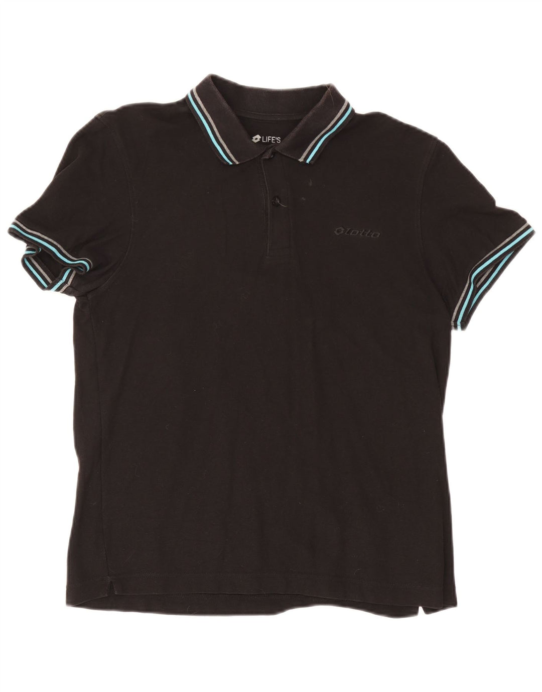 Lotto Herre Polo Shirt Stor Sort Bomuld