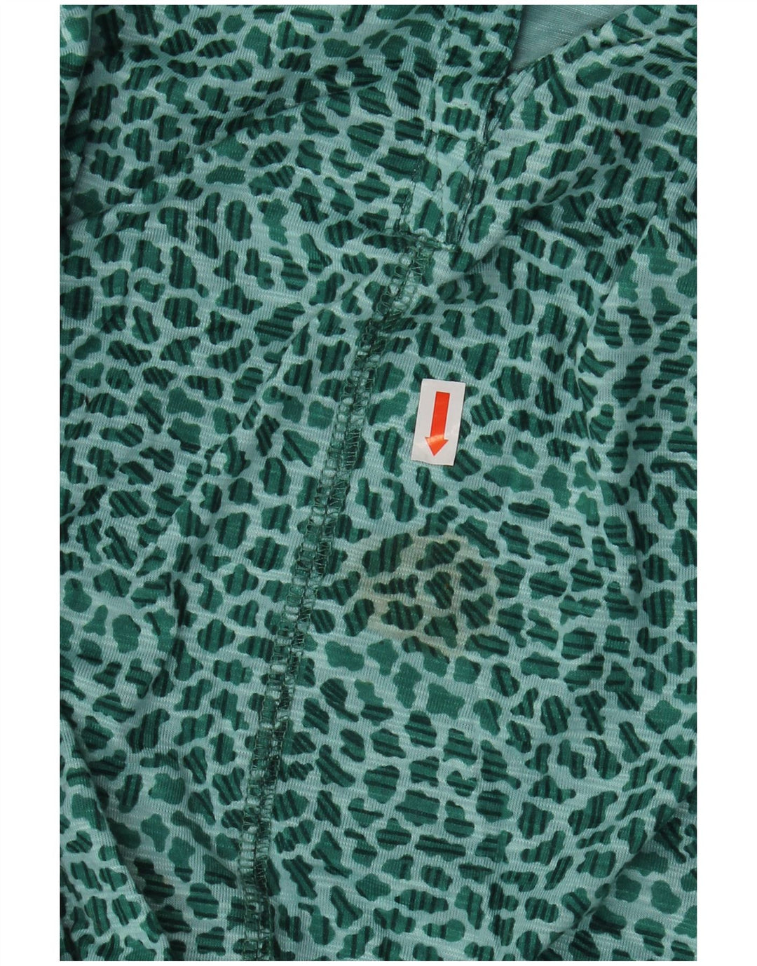 L.L.BEAN Dame 3/4-ærmet blusetop UK 22 3XL Grønt dyreprint