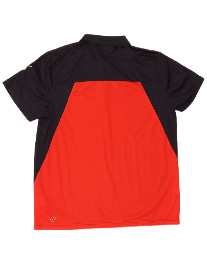 Puma Polo Shirt til mænd XL Marineblå Colourblock Polyester
