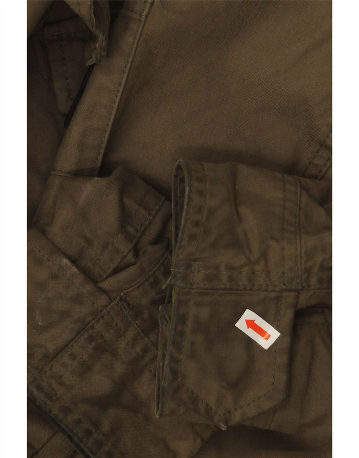 Superdry Herre Military Jacket UK 40 Stor Khaki Bomuld