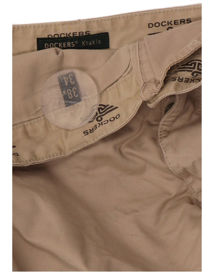 DOCKERS Herre Khakis Lige Chinobukser W38 L34 Beige