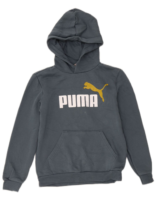 Puma drenge grafisk hættetrøje 11-12 år grå bomuld