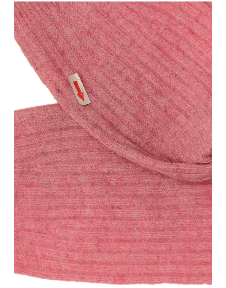 Marks & Spencer Dame Crop Cardigan Sweater UK 14 Medium Pink Akryl