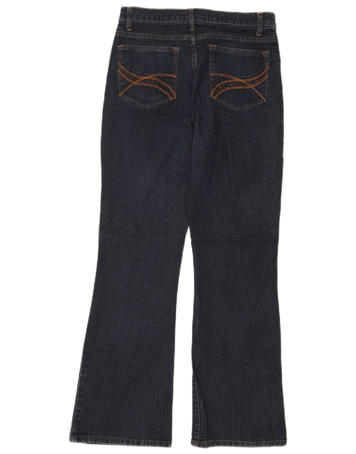 LEE Dame Højtalje Bootcut Jeans US 8 Medium W28 L30 Navy Blue