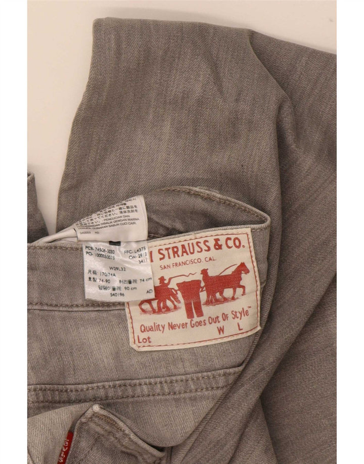 Levi's Straight Jeans til mænd W29 L32 Grå bomuld