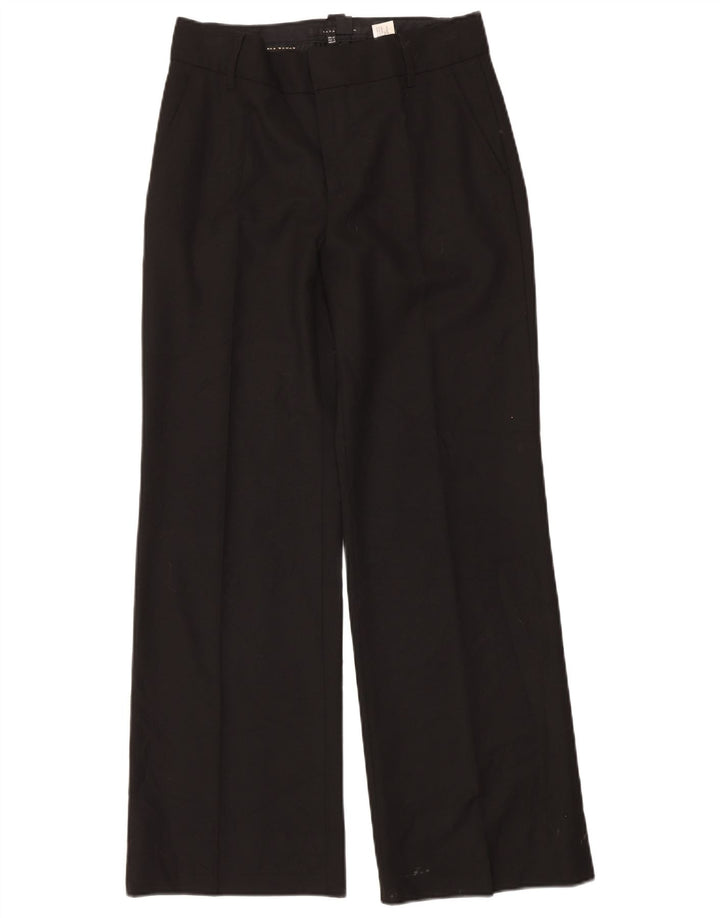 Zara jakkesæt med brede ben til kvinder EU 38 Small W28 L32 Sort polyester