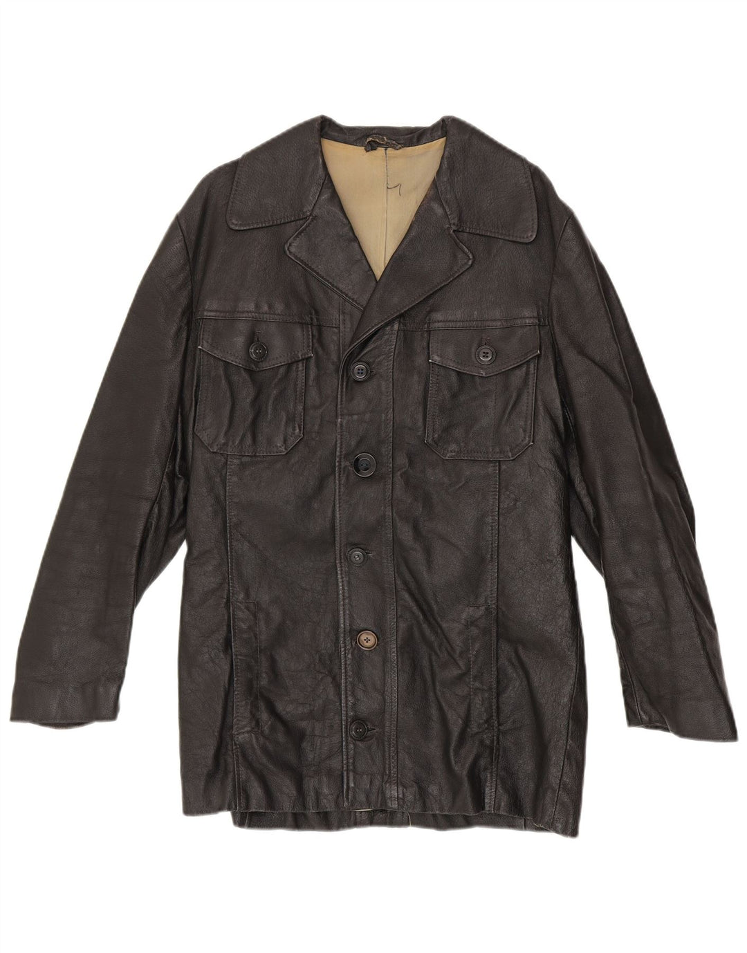 Vintage herre læderjakke UK 38 Medium Black