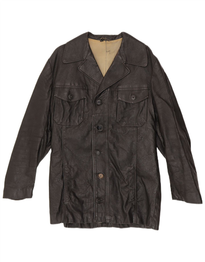 Vintage herre læderjakke UK 38 Medium Black
