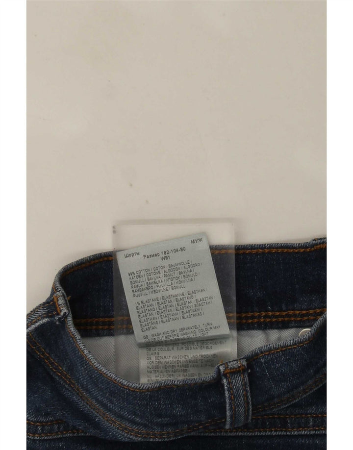 Wrangler denimshorts til mænd W36 store marineblå bomuld