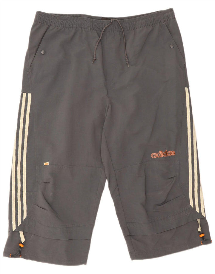 Adidas Herre Capri træningsdragt bukser XL Grå polyamid