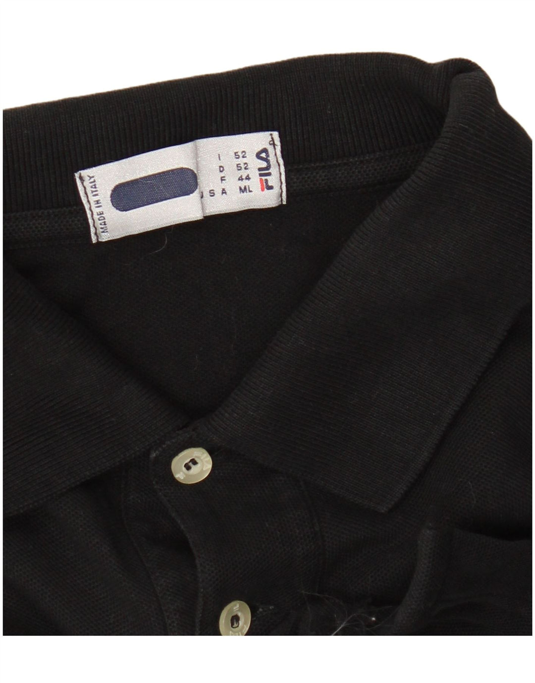 Fila Polo skjorte til mænd Medium Sort